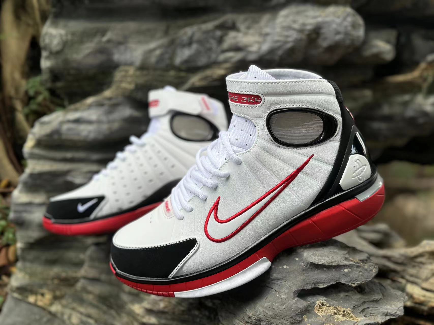 Nike Air Zoom Huarache 2K4 kobe White Black Red